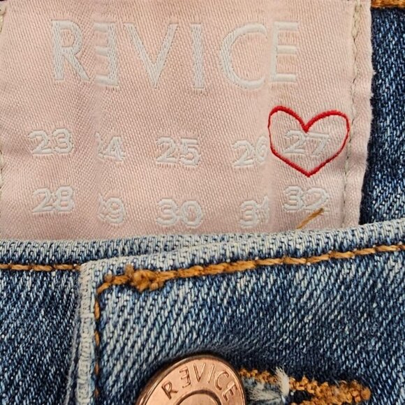 Revice Womens 27‎ Venus Crop Stargazer Star Butt Jeans - Picture 4 of 14